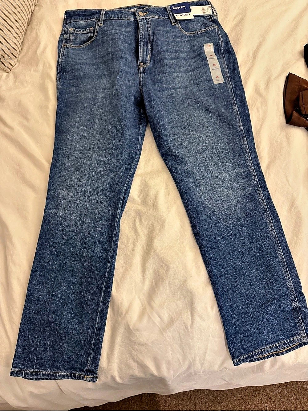Old Navy High-Rise Vintage Slim Secret-Smooth Pocket Jeans Women's Waist 16 Blue